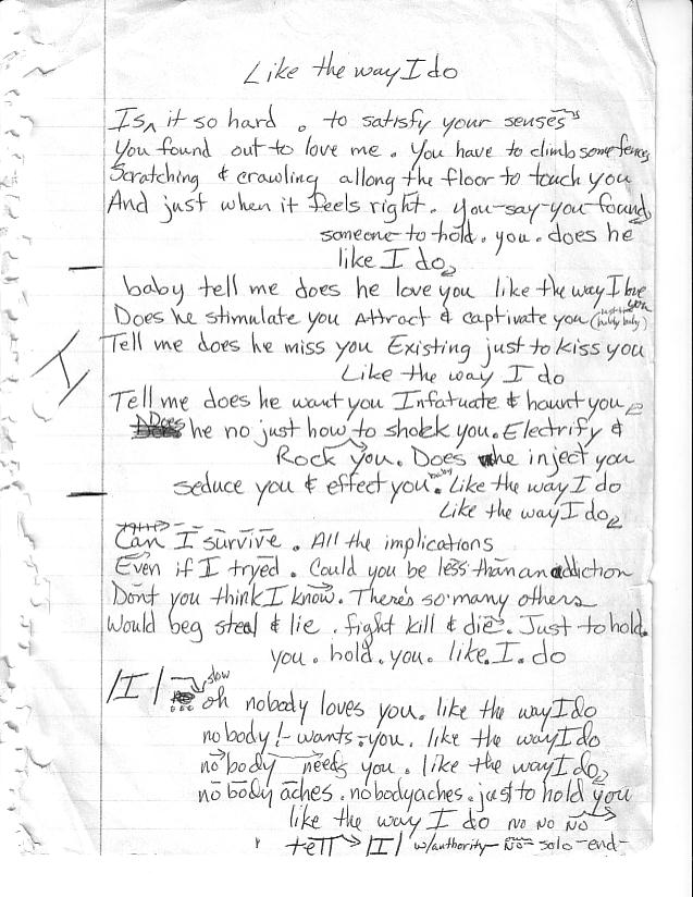 Scanned Lyrics